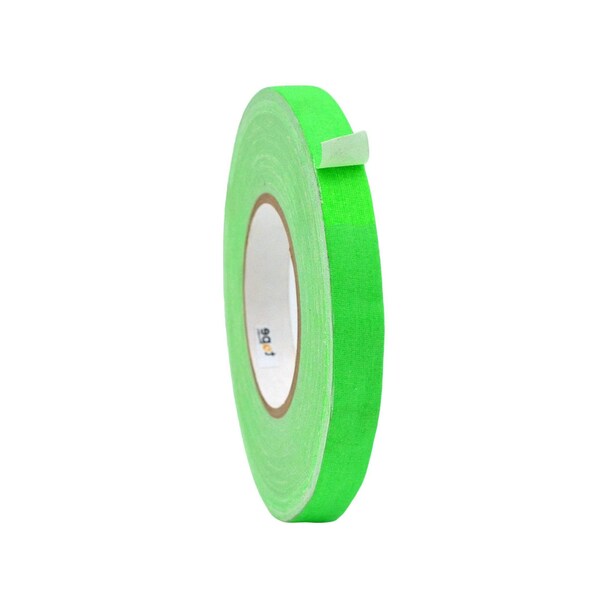 Wod Tape GTC12F Gaffer Tape Fluorescent Green 3/4 in. X 60 ft., 64PK - WOD GTC12F-00750-64-60-FGR