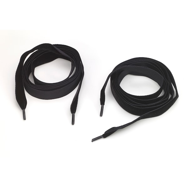 Pearl Velvet 5/8 In Tipped Laces, 60 In Lengths, Black (2Pk) - M8900-9999-60V