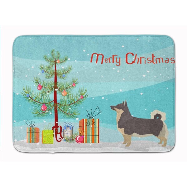 Carolines Treasures Swedish Vallhund Christmas Tree Machine Washable Memory Foam Mat - CK3566RUG