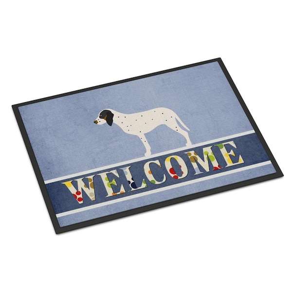 Carolines Treasures Gascon Saintongeois Welcome Indoor or Outdoor Mat - 18 x 27 in. - BB8275MAT