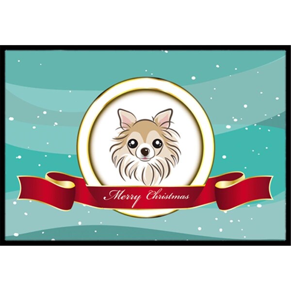 Carolines Treasures Chihuahua Merry Christmas Indoor and Outdoor Mat- 24 x 36 in. - BB1561JMAT