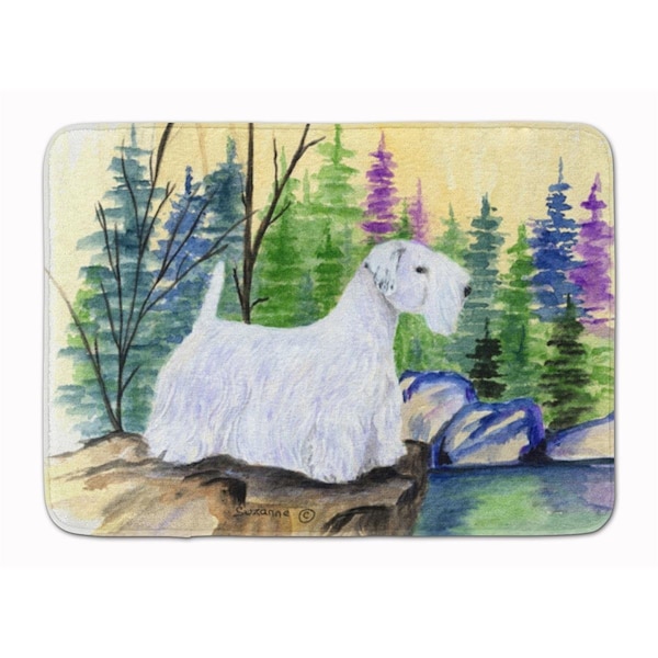 Carolines Treasures Sealyham Terrier Machine Washable Memory Foam Mat - SS8104RUG