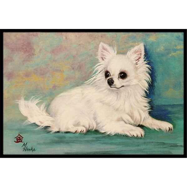 Carolines Treasures Chihuahua Queen Mother Indoor and Outdoor Mat- 18 x 27 in. - MH1057MAT