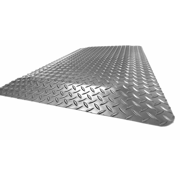 Rhino Mats Antifatigue Mat, 60 in L x 36 in W, 9/16 in Thickness, Vinyl, Gray - DV-3660-G916