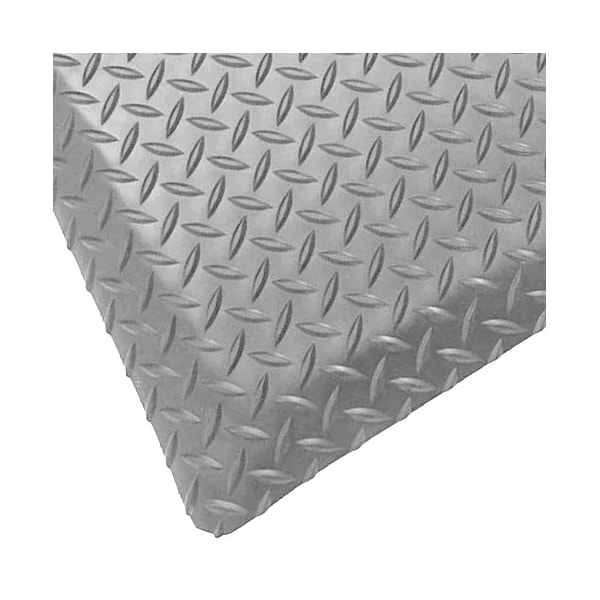 Rhino Mats Antifatigue Mat, 60 in L x 36 in W, 9/16 in Thickness, Vinyl, Gray - DV-3660-G916