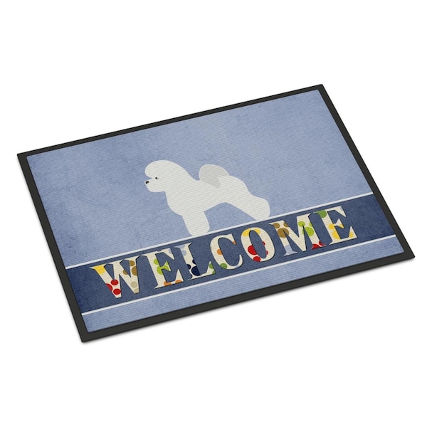 Carolines Treasures 18 x 27 in. Bichon Frise Welcome Indoor or Outdoor Mat - BB5549MAT