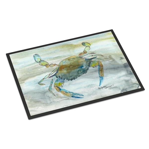 Carolines Treasures 24 x 36 in. Blue Crab No.2 Watercolor Indoor or Outdoor Mat - SC2004JMAT
