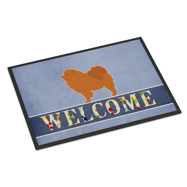 Carolines Treasures 24 x 36 in. Chow Chow Welcome Indoor or Outdoor Mat - BB5555JMAT