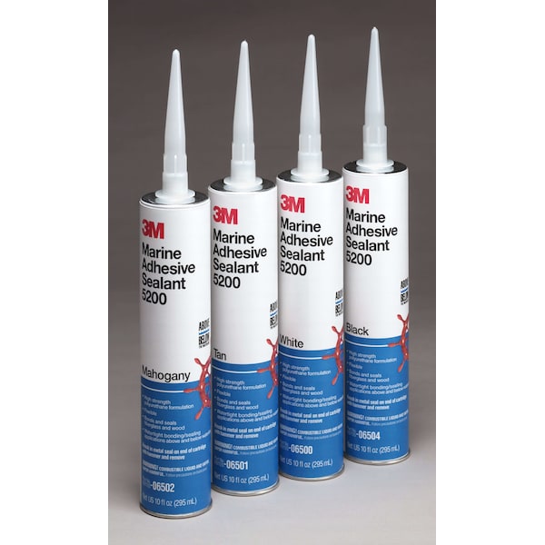 3M 3M 05205 Marine Adhesive Sealant - 3 oz., Black - 7000118402