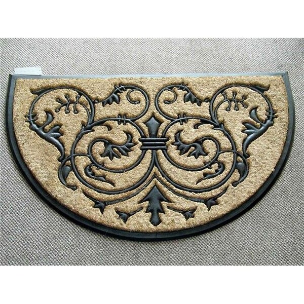 Geo Crafts Geo Crafts G337 MONARCH 30 18 x 30 in. Monarch Half Round Doormat - G337 MONARCH 30