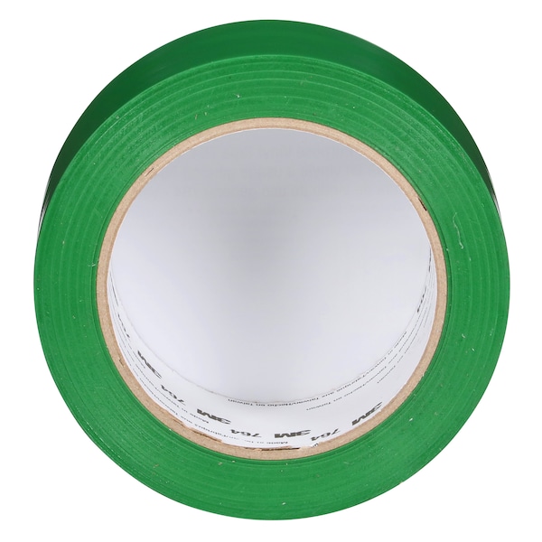 3M Vinyl Tape, 5.0 Mil, 2"x36 yds, Green, PK24 - T967764G