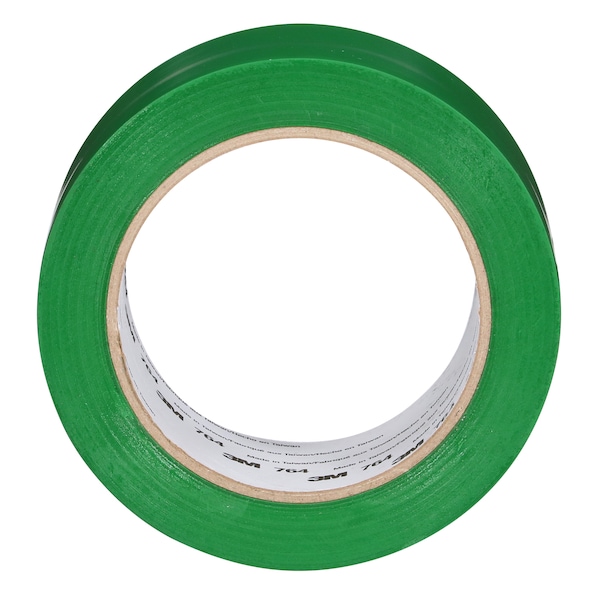 3M Vinyl Tape, 5.0 Mil, 2"x36 yds, Green, PK24 - T967764G
