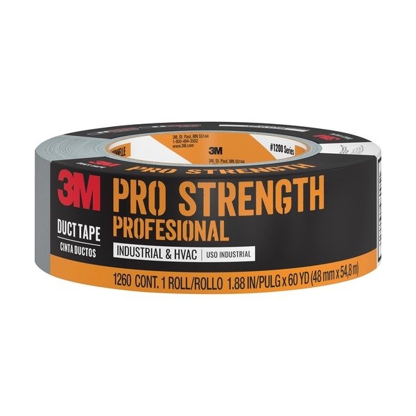 3M Commercial Tape, Duct, 1.88in X60Yd, Gy - MMM1260A