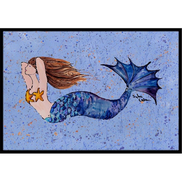 Carolines Treasures 18 x 27 in. Mermaid Indoor Outdoor Doormat - CA79113