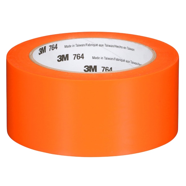 3M Vinyl Tape, 5.0 Mil, 2"x36 yds, Orange, PK24 - T967764N