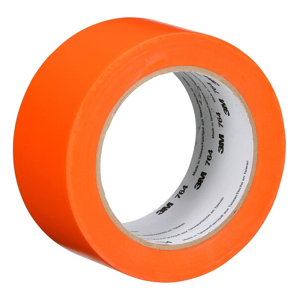 3M Vinyl Tape, 5.0 Mil, 2"x36 yds, Orange, PK24 - T967764N