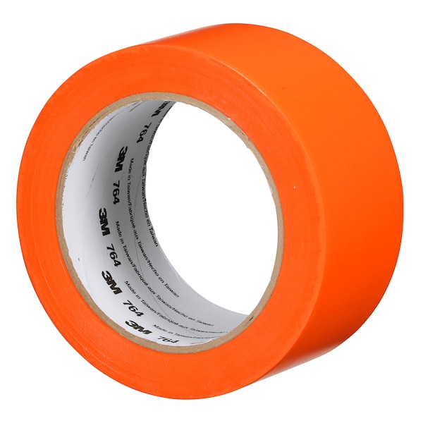 3M Vinyl Tape, 5.0 Mil, 2"x36 yds, Orange, PK24 - T967764N