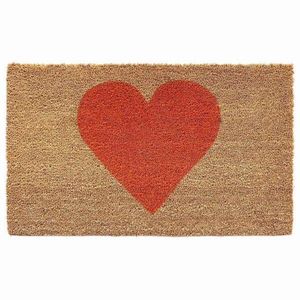 Calloway Mills Entrance Mat, Coir, Natural, Red - 106731729