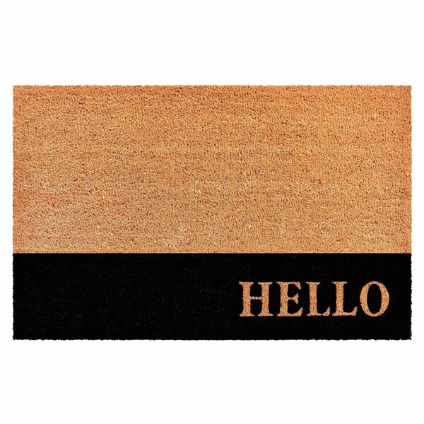 Calloway Mills Entrance Mat, Coir, Natural, Black - 104861729