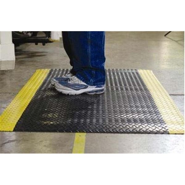 Esteras Tikar 24 x 36 in. Vinyl Sponge-Textured Anti-Fatigue Mat, Black - ES2566434