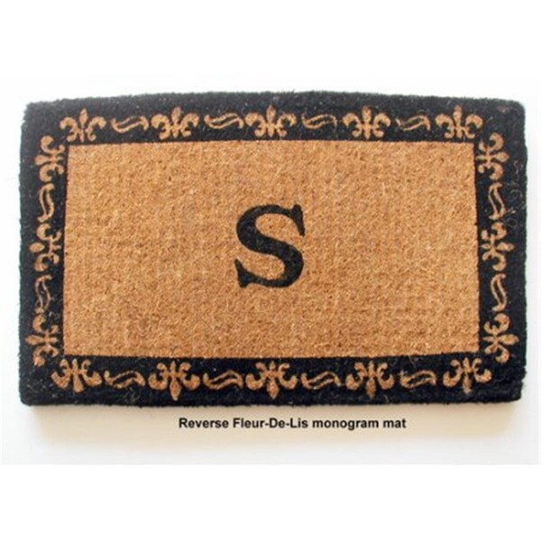 Geo Crafts Geo Crafts G225 FLEUR DE LIS 48 30 x 48 in. Imperial Fleur-De-Lis Border Monogram Mat - G225 FLEUR DE LIS 48