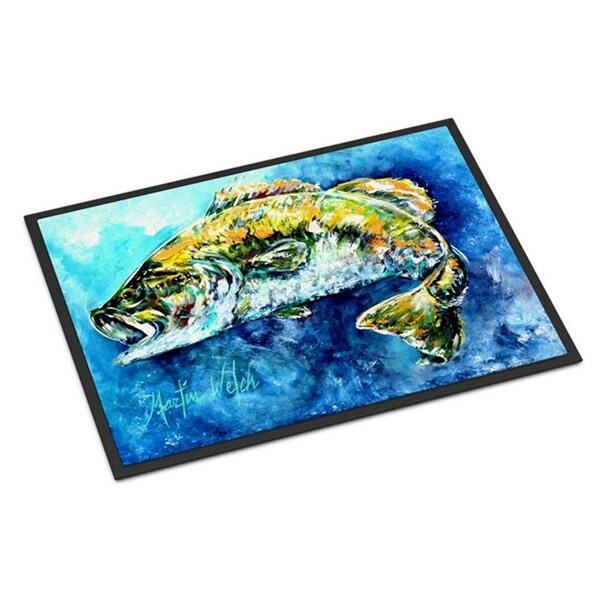 Jensendistributionservices Bobby Bass Indoor or Outdoor Mat, 18 x 27 in. - MI2557915