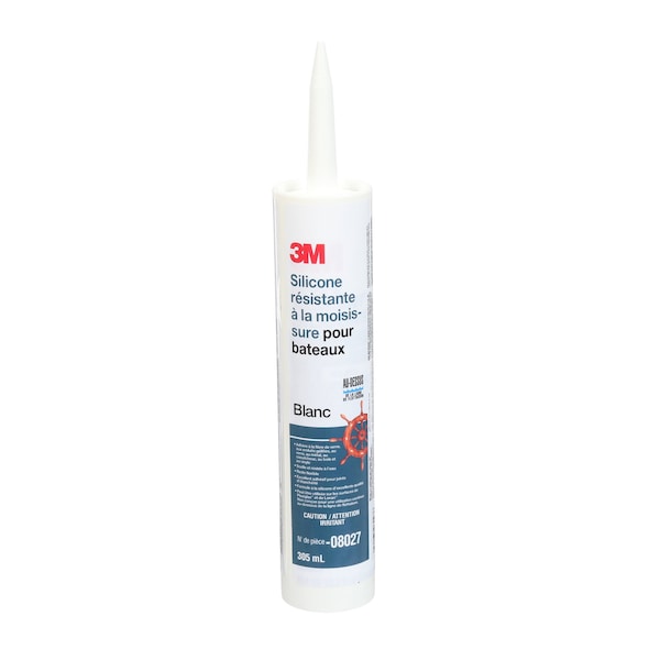 3M 3M 08019 Marine Grade Silicone Sealant - Clear, 3 oz. - 7000120480