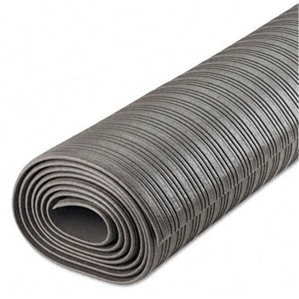 H2H Ribbed Antifatigue Mat- Vinyl- 36 x 120- Gray - H2182299