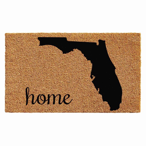 Calloway Mills Entrance Mat, Coir, Natural, Black - 105192436