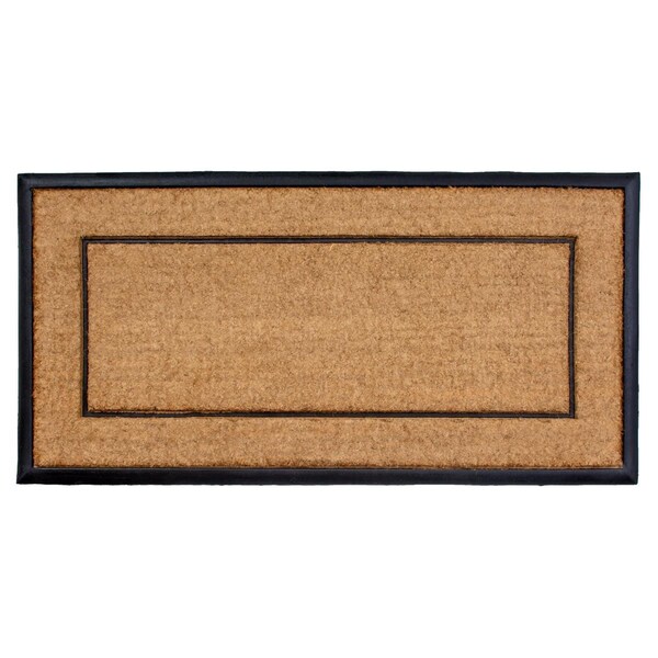 Configuracion 30 x 48 in. The General Rectangular Doormat Natural & Black - CO2210603