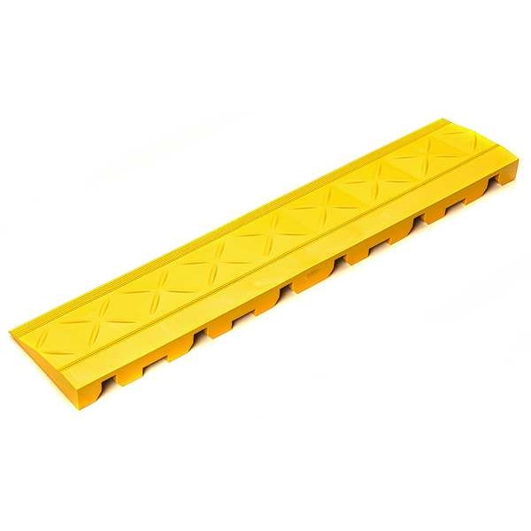 Ergo Advantage Safe-Flex Ramp Edge, PVC, 4 in W x 18 in L, 1 in Thick, 10 PK - A3-Y