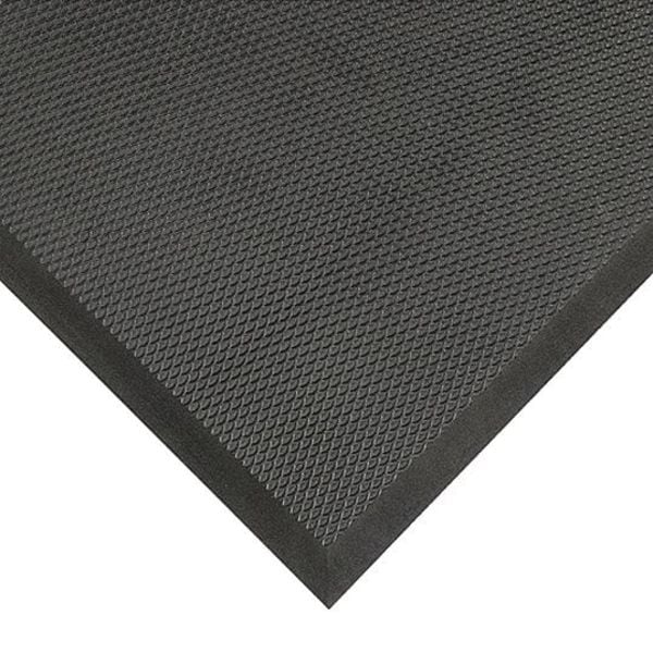 Notrax Antifatigue Mat, 3 ft. L x 5 ft. W, 3/4" Thickness, Nitrile Blend Rubber Foam, Textured Top, Black - 425S3660BL