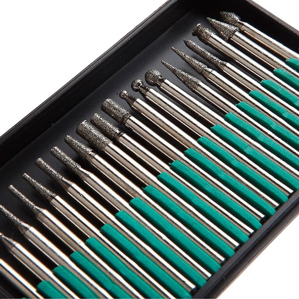 Forney Diamond Point Set with 1/8 in Shank, 20-Piece - 60238