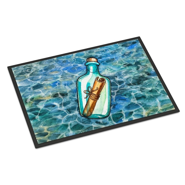Carolines Treasures 18 x 27 in. Messag in a Bottle Indoor or Outdoor Mat - BB5343MAT