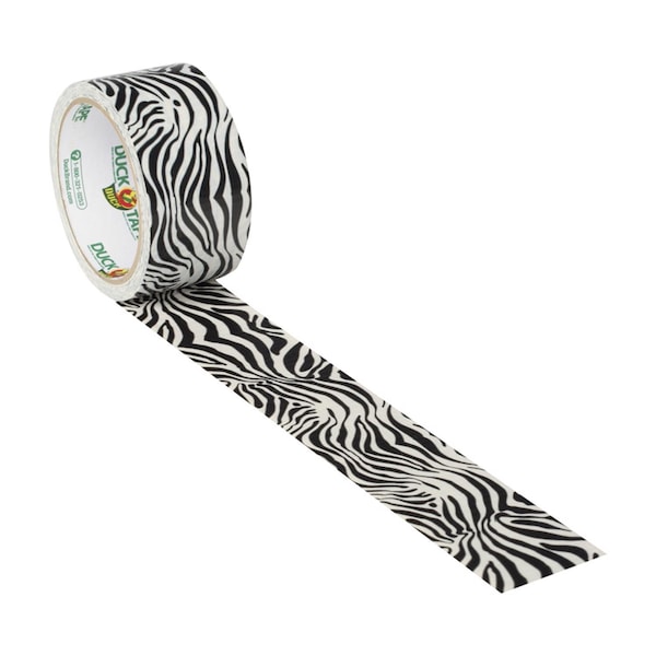 Duck Brand Duck 1.88 in. W X 10 yd L Black/White Zig-Zag Zebra Duct Tape - 1398132
