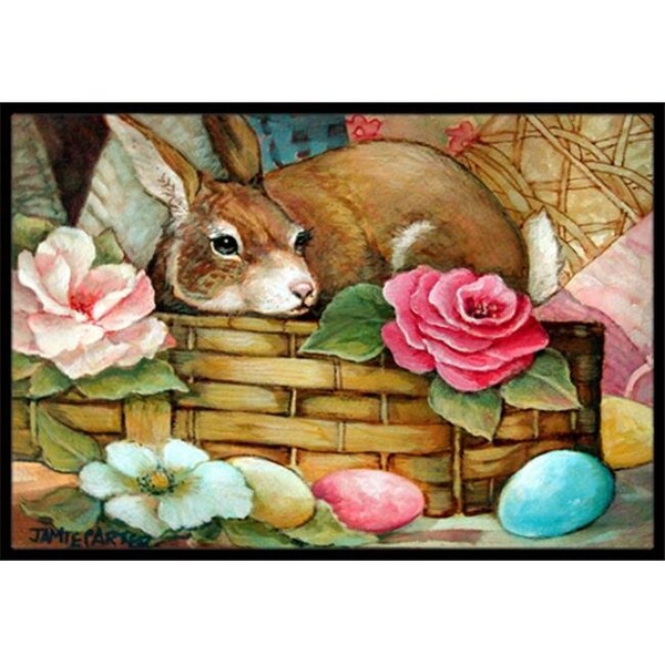 Carolines Treasures Carolines Treasures PJC1063JMAT A Touch Of Color Rabbit Easter Indoor & Outdoor Mat; 24 x 36 in. - PJC1063JMAT