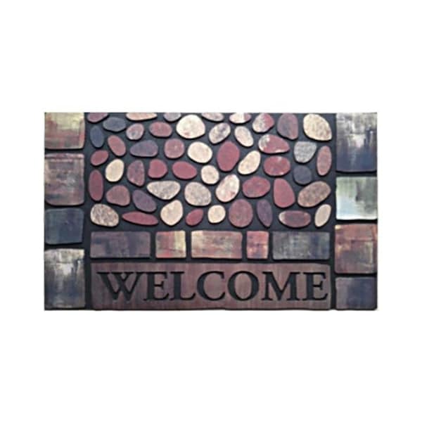 Stephan Roberts Home Stephan Roberts Home 35N-23RM63-06 23 x 35 in. Recycled Rubber Doormat - Stones - 35N-23RM63-06