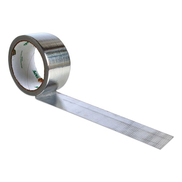 Duck Brand Colored Duct Tape, 3in Core, 1.88in x 10 yds, Chrome - 280621