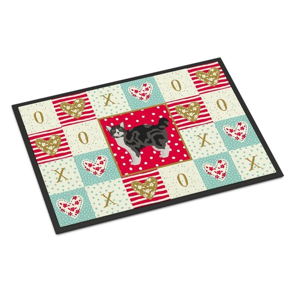 Carolines Treasures 18 x 27 in. Manx No.1 Cat Love Indoor or Outdoor Mat - CK5646MAT