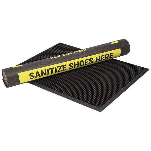 Pig Footwear Sanitizing Mat, 10 ft. L, 3 ft. W - SAN205-BK