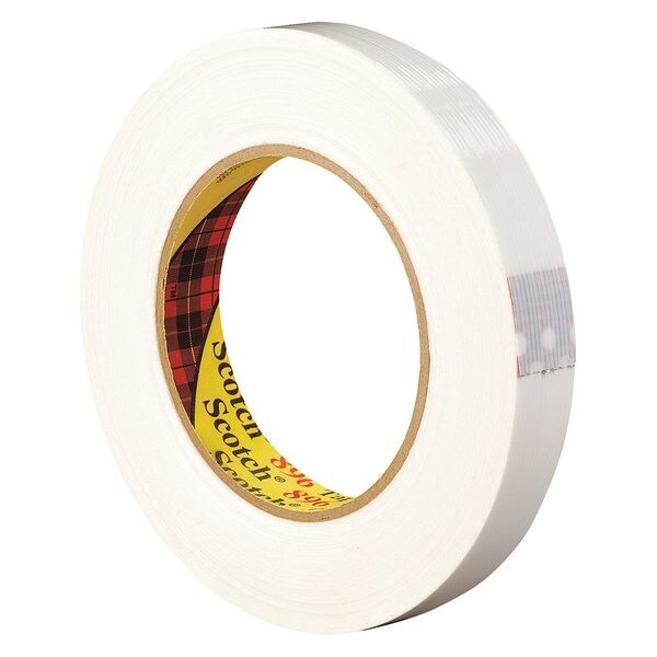 Scotch 3M 896 Strapping Tape, 5.4 Mil, 3/4" x 60 yds., White, 12/Case - T91489612PK