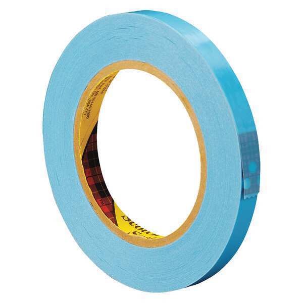 Scotch 3M 8896 Strapping Tape, 4.6 Mil, 1/2" x 60 yds., Blue, 12/Case - T913889612PK