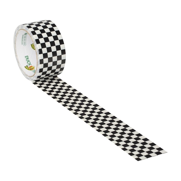 Duck Brand Duck 1.88 in. W X 10 yd L Black/White Checker Duct Tape - 280410