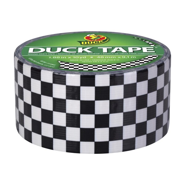 Duck Brand Duck 1.88 in. W X 10 yd L Black/White Checker Duct Tape - 280410
