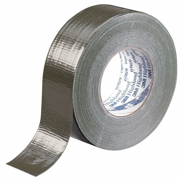 3M Duct Tape, 2 In x 60 yd, 10.5 mil, Olive - 6969