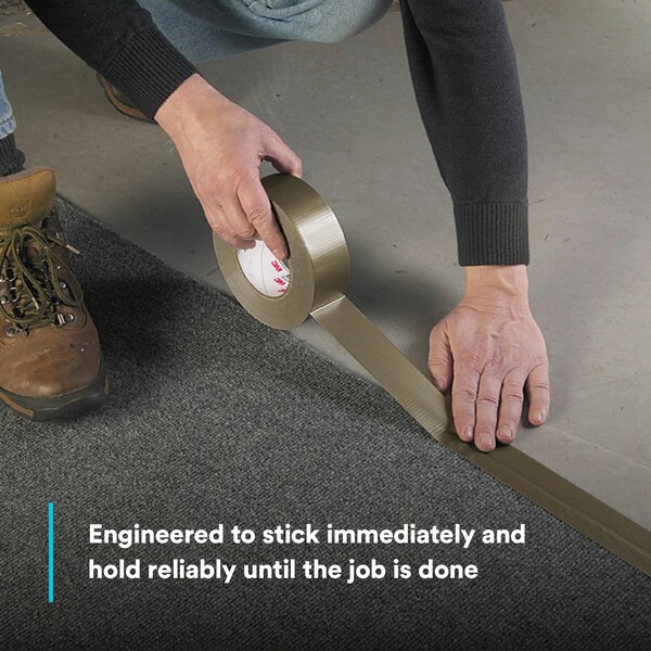 3M Duct Tape, 2 In x 60 yd, 10.5 mil, Olive - 6969