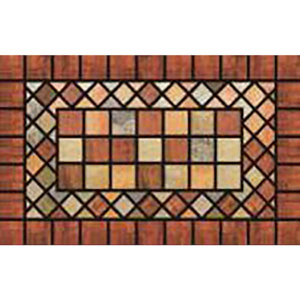 Sports Licensing Solutions Sports Licensing Solutions 18 in. W X 30 in. L Multi-Color Terra Cotta Plastic Door Mat - 58783