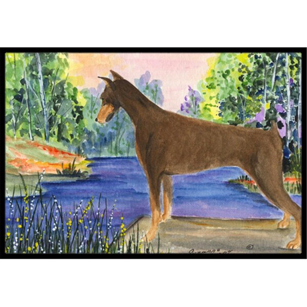 Micasa 18 x 27 in. Doberman Indoor Outdoor Mat - MI11015