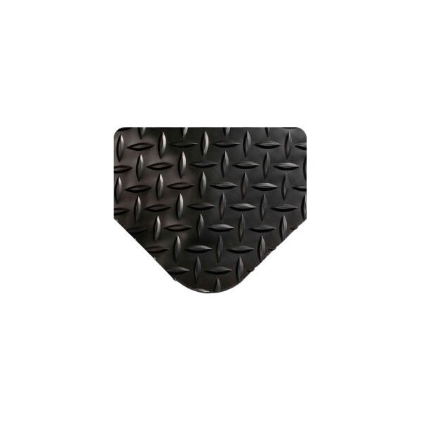 Tennesee Mat Co Global Industrial Diamond-Plate Anti Fatigue Mat 9/16in Thick 2 x 3 Black - 495.916X2X3BK