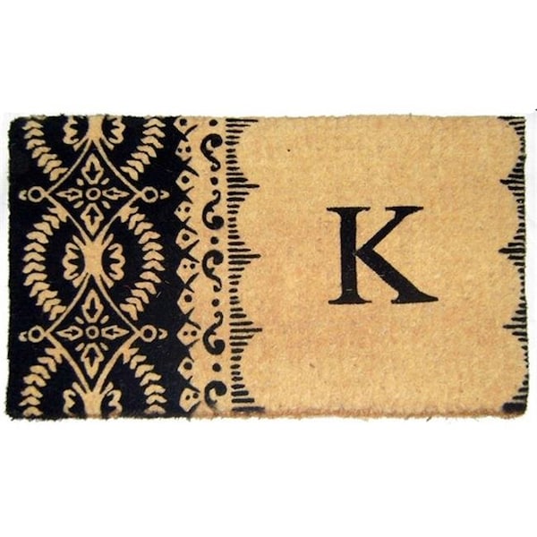 Geo Crafts Geo Crafts G320 Heirloom 39 24 x 39 in. Imperial Monogrammed Doormat - G320 HEIRLOOM 39
